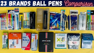 23 Brands Ball Pens  Review amp Comparison [upl. by Adachi]