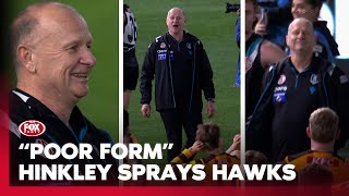 Hinkley FLAMED for quotembarrassingquot postgame sledging to Ginni amp losing Hawks  Fox Footy [upl. by Lai]