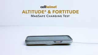 cellhelmet Altitude X amp Fortitude Cases  MagSafe Charging Test [upl. by Ellinad224]