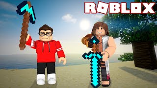 FIZEMOS NOSSAS PRIMEIRAS FERRAMENTAS  Roblox Minecraft [upl. by Yeleek653]