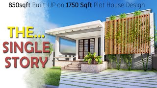 35X50 Feet 1750 Sqft Contemporary Modern Farm House with Large Landscape Spaces  ID144 [upl. by Perl43]