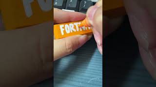 Drawing Fortnite logo on the keyboard shorts diy art tiktok trending [upl. by Hpotsirhc696]