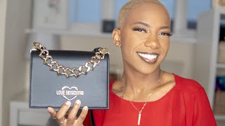 Love Moschino Heart Chain Strap Unboxing  Love Moschino Bag Review  Angelles Life [upl. by Tammie602]