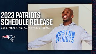 2023 New England Patriots Schedule Release  Devin McCourty Enters the Patriots Retirement House [upl. by Vernen]