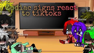 Zodiac signs react to tiktoks [upl. by Clemen]