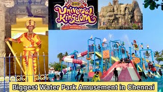 VGP Universal Kingdom in Injambakkam  Chennai Biggest Water Park  Fun Rides for Kids [upl. by Esinad]