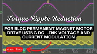 Torque Ripple Reduction for BLDC Permanent Magnet Motor Drive Using DCLink Voltage and Current [upl. by Lizabeth]