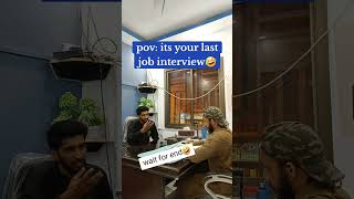 Interview done🤣comedy viral funnyvideo trendingshorts content pakistan india reels trending [upl. by Dnalevets]