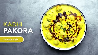 Punjabi Kadhi Pakora  Spicy amp Creamy Yogurt Curry  Easy Indian Vegetarian Curry Recipe [upl. by Annet975]