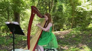 Upon the Willows harp 11yearold harpist [upl. by Oguh]