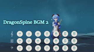 Genshin Impact  Fragile Fantasy DragonSpine BGM with Windsong Lyre [upl. by Dorisa]