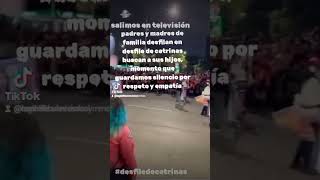 Madres padres que perdieron a sus hijos desfilan en el desfile de catrinas 2024 guardamos silencio [upl. by Jamey419]