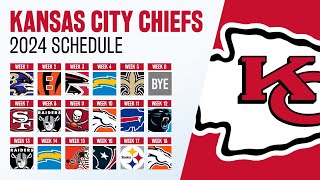 KANSAS CITY CHIEFS SCHEDULE 2024 [upl. by Selfridge]