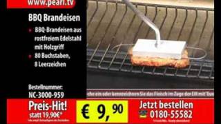 infactory BBQ Brandeisen mit wechselbaren Buchstaben [upl. by Hgielek]