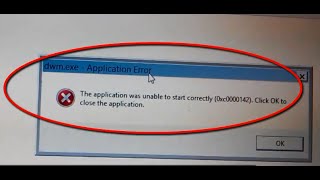 The application was unable to start correctly 0Xc0000142 Application error in Windows 81 [upl. by Aicire]