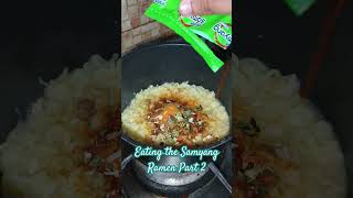 Eating the Samyang Ramen Part 2 apt music song samyangnoodles samyang samyangramen apte [upl. by Elletnahc]