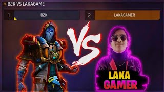 B2K VS LAKA GAMER  INDIAN LEGEND VS MENA AWM KING 1VS1 [upl. by Luz769]