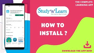 How to Install the Studynlearn App In Your Device  Studynlearn [upl. by Kaila]