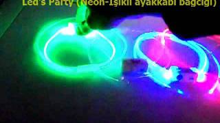 Leds Party NeonIşıklı ayakkabı bağcığı [upl. by Anirbus]