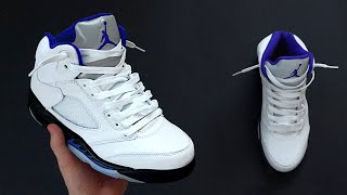 How To Lace NIKE AIR JORDAN 5 LOOSELY  Lace style [upl. by Bethezel869]