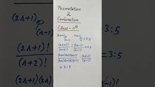 permutation combinationclass11maths shortsviral [upl. by Lethia]