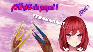 DIY TUTORIALUÑAS de papel [upl. by Bergmann]