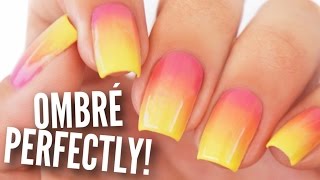 Ombre  Gradient Your Nails Perfectly [upl. by Nadruoj]