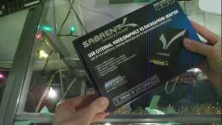 SABRENT USB to DVIVGAHDMI Unboxing and Demo [upl. by Bowler545]