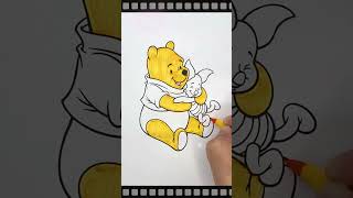 Coloring Pooh amp Piglet Coloring book [upl. by Bud93]