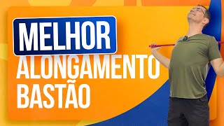 🌟ALONGAMENTO COM BASTÃO EM PÉ  Exercício para Iniciantes  Alongamentos Fáceis  Aurélio Alfieri [upl. by Atikam]