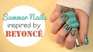 Leopard Nail Art Design for Summer Step by Step [upl. by Hum187]