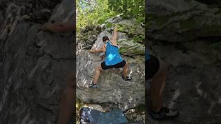 Salzkammergut  Attersee  Doppeldecker 6B climbing bouldern bouldering nature rockclimbing [upl. by Aihsercal159]