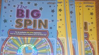 5 THE BIG SPIN CALIFORNIA TICKETS WIN UP TO 500000 calottery lottery bigspin scratchers [upl. by Chalmers]