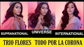 TRIO FLORES and Their Quality for Miss Universe Miss International Miss Supranational [upl. by Argile]