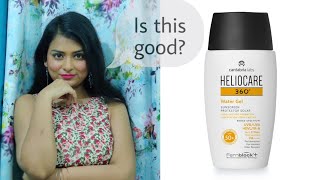 Review of Helio Care 360 water gel sunscreen Hindi [upl. by Docile183]