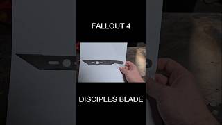 MAKING THE DISCIPLES BLADE FROM FALLOUT 4 fallout forging machete [upl. by Adnalra]