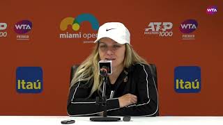 Simona Halep  Miami Open 2019 Quarterfinal  Press Conference [upl. by Tshombe]