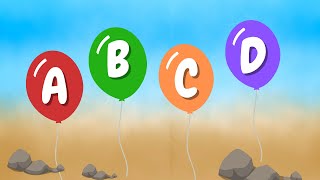 ABC Song with balloons  Learn ABC Alphabets for children [upl. by Marquet641]