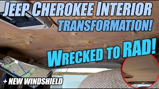 Fix your RAGGED Jeep Cherokee XJ Headliner and interior the DIY Easy Way not really [upl. by Levitan616]