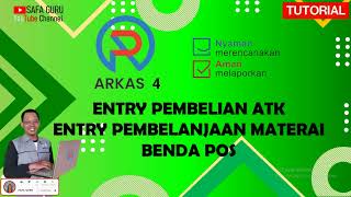 INPUT BELANJA HABIS PAKAI ATK KERTAS HVS COVER DAN MATERAI PADA ARKAS 410  Part 3 [upl. by Burns]