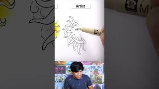 How to draw a sun noob vs pro [upl. by Dionne]