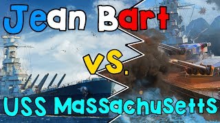 Jean Bart vs USS Massachusetts  Cinematic  World of Warships [upl. by Nirik795]