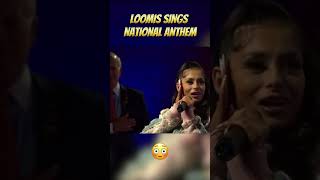 Loomis sings national anthem 😳 nationalanthem trending [upl. by Proudfoot826]