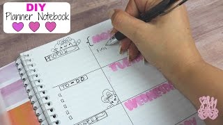 DIY Planner Notebook Easy amp Budget friendly [upl. by Sileray29]