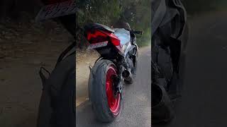 Aprilia rs457🔥install fully stystem exhaust aero shortvideo motorcycle aksupervlogger aprilia [upl. by Brahear406]