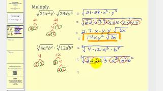 Multiplying Radicals Containing Variables [upl. by Palermo328]