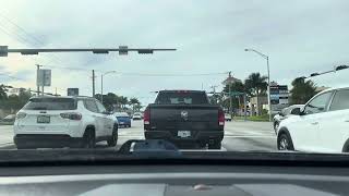 Driving on N Kendall Dr to sw 117 ave in Kendall Florida neighborhoods Checking out the peacocks [upl. by Llenna]