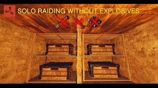 Rust  Solo Raiding a Clan without Explosives [upl. by Hserus576]