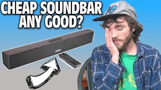 CHEAP SOUNDBARS Any Good 21quot Bluetooth Sound Bar Test amp Review w ChialStar Q5 Speaker 2017 [upl. by Sukey]