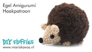 Egel Amigurumi knuffel haken handleiding Nederlands haakpatroon [upl. by Tseng]